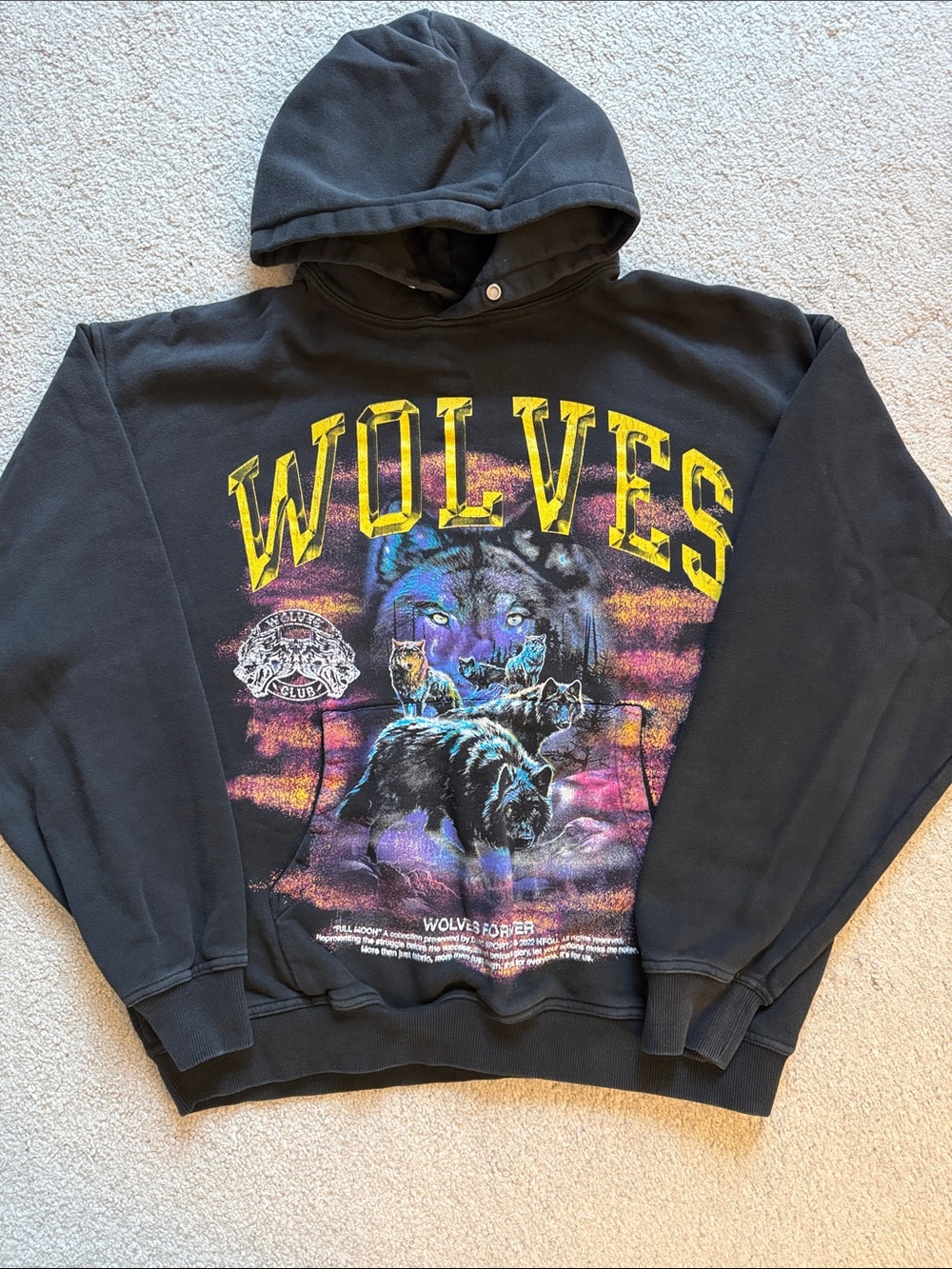 Darc Sport Wolves Forever / Full Moon Vintage Pierce Hoodie